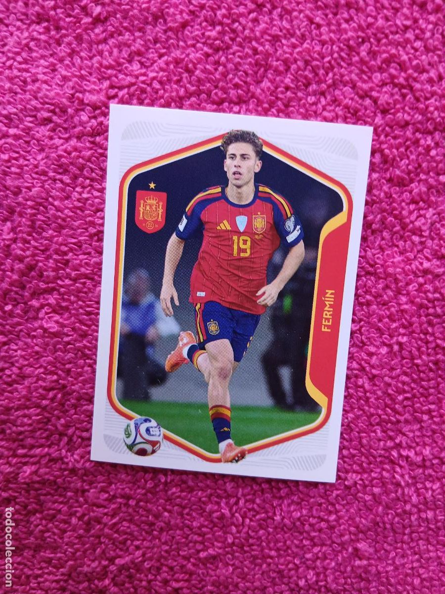 Figurine di Calcio: espa&ntilde;a 2026 46 ferm&iacute;n selecci&oacute;n espa&ntilde;ola panini carrefour family mundial de futbol (F)