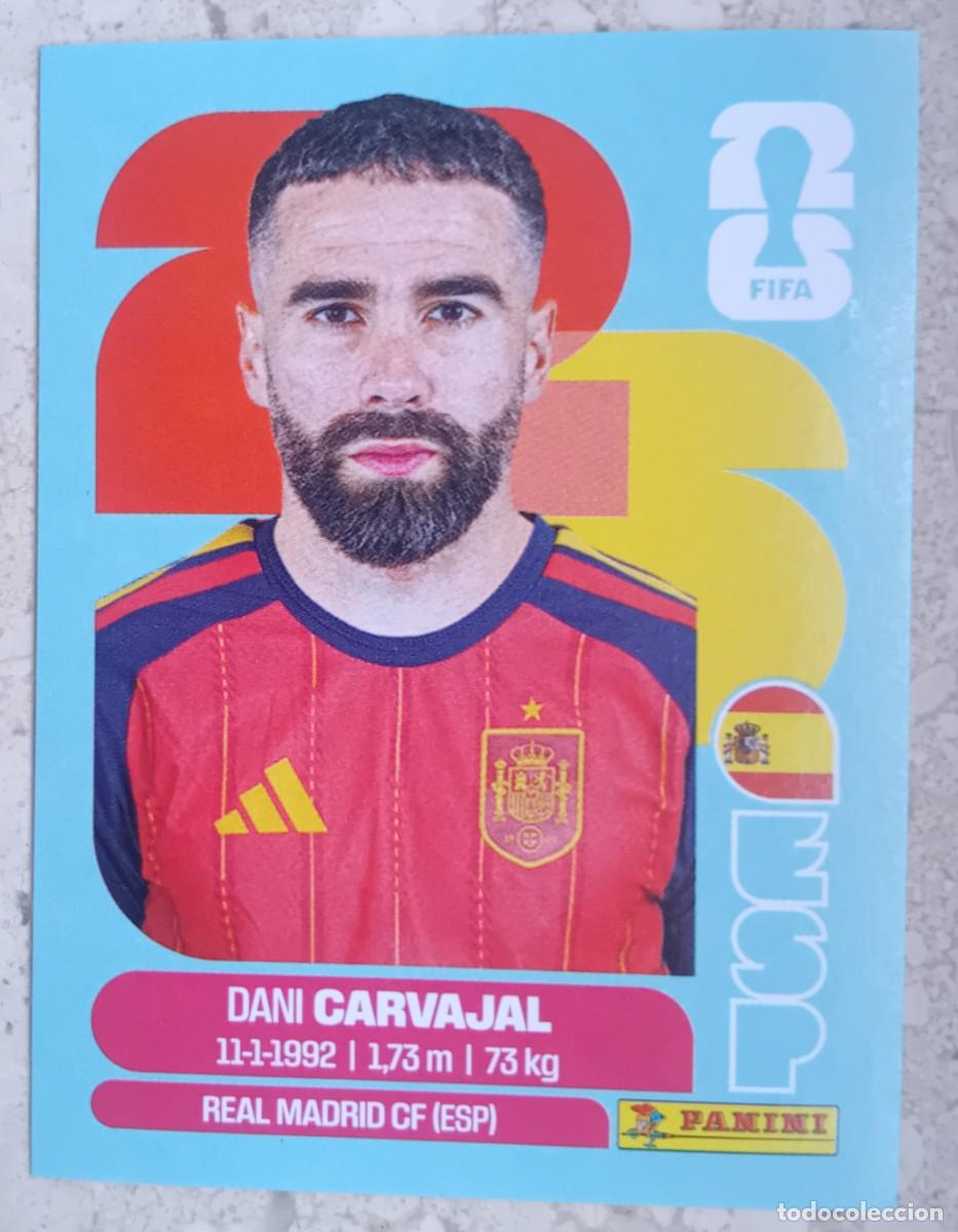 Cromos de f&uacute;tbol: Figurina Panini 2026 Cromo World Cup Usa Mundial 2026 Dani Carvajal Espa&ntilde;a n ESP 7