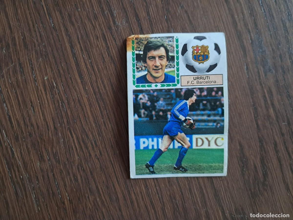 Cromos de f&uacute;tbol: cromo de futbol, edic. Este 83-84, Urruti, F.C.Barcelona. sin pegar.