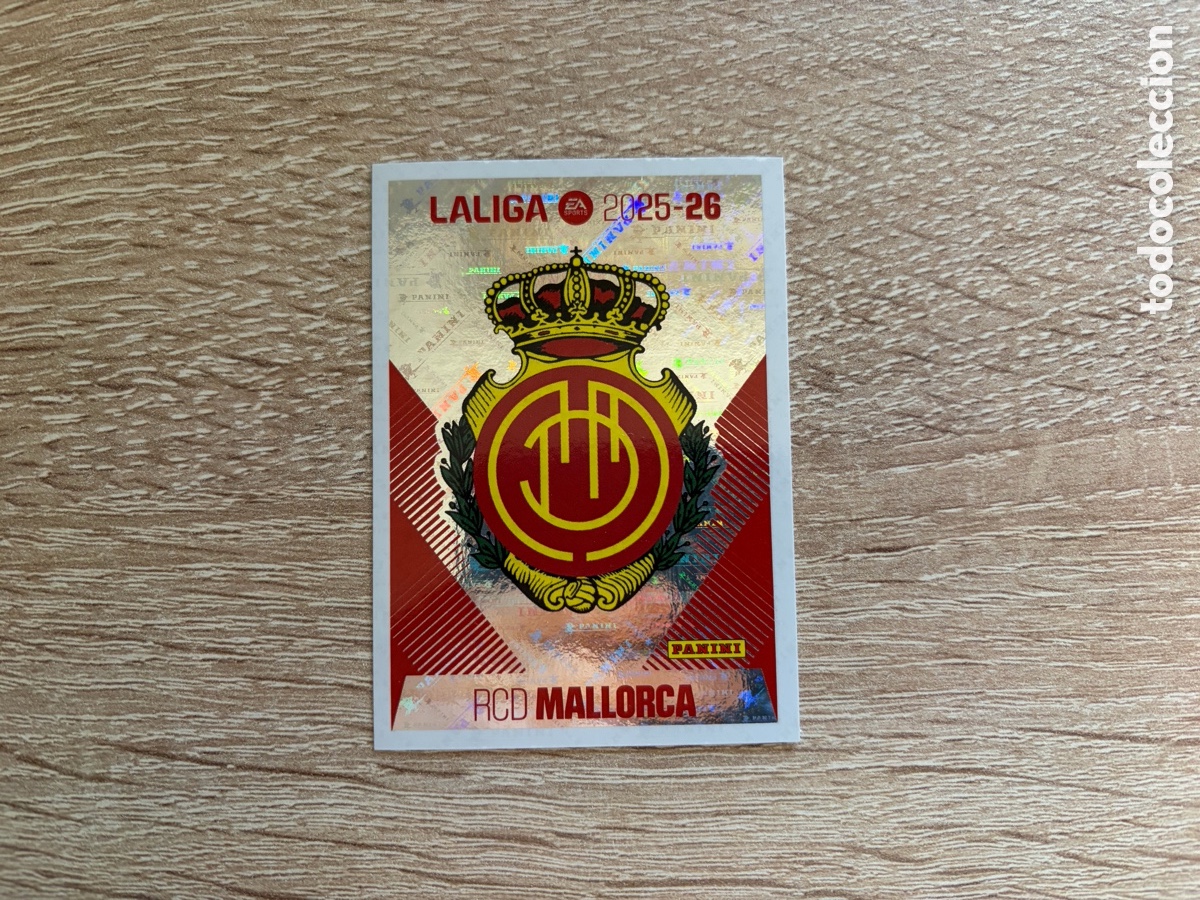 Cromos de f&uacute;tbol: 1 ESCUDO LIGA ESTE EDICIONES ESTE 2025 2026 25 26 MALLORCA