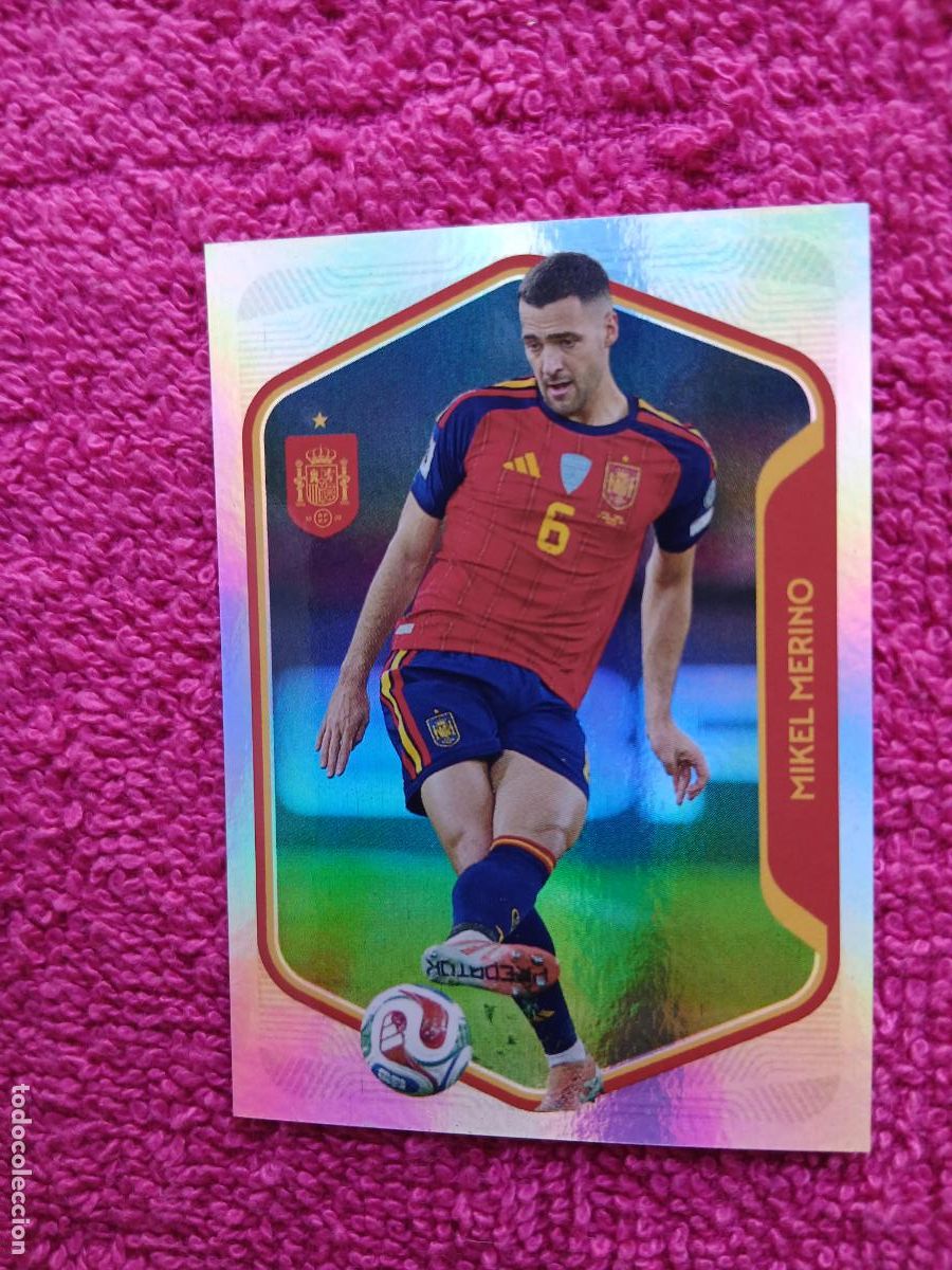 Cromos de f&uacute;tbol: espa&ntilde;a 2026 42 mikel merino selecci&oacute;n espa&ntilde;ola panini carrefour family mundial de futbol (F)