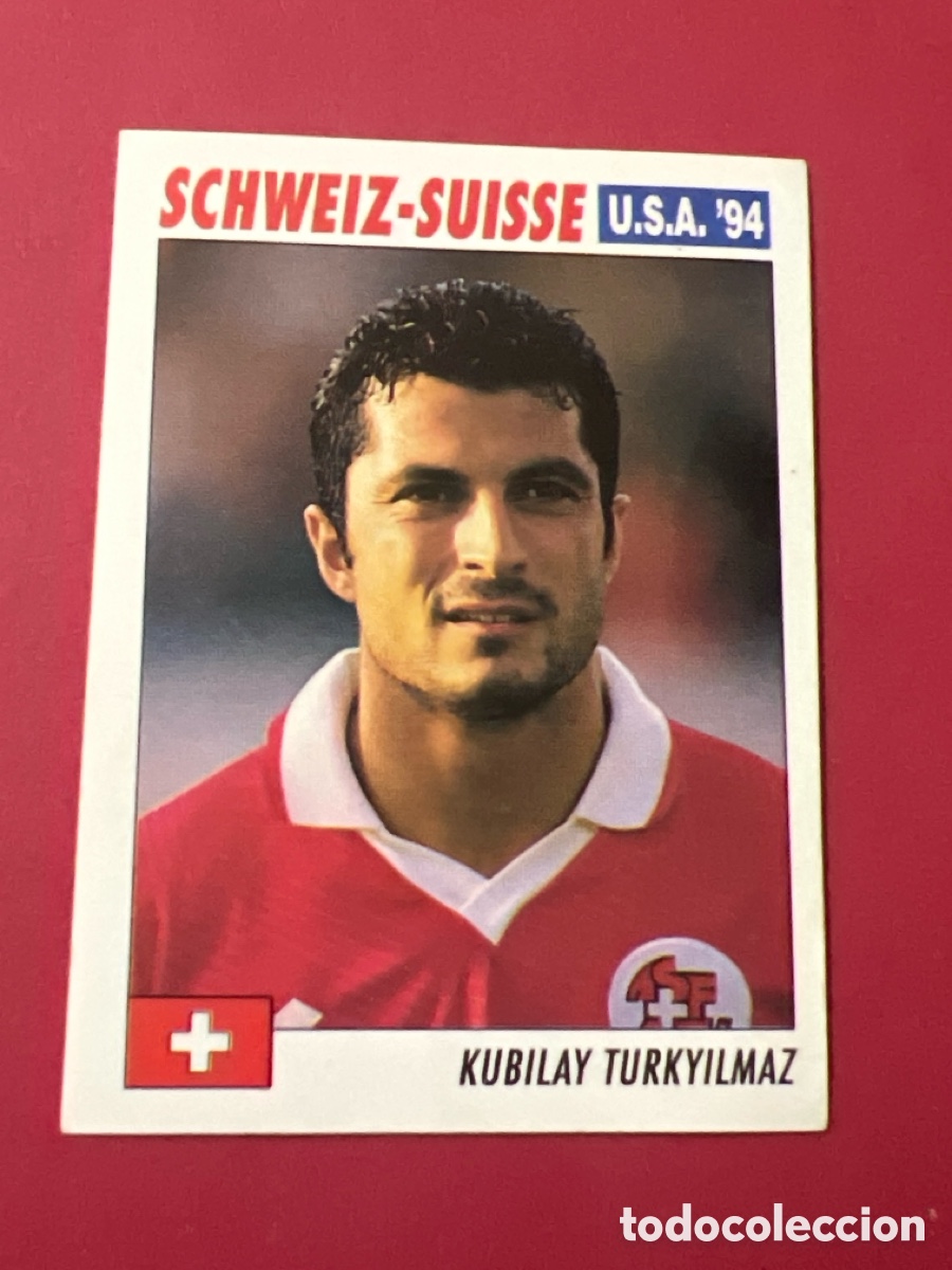 Fu&szlig;ball-Sticker: C5780. 35 TURKYILMAZ SUIZA USA SERVICE LINE USA 1994 MUNDIAL WORLD CROMO FUTBOL 94 SIN PEGAR