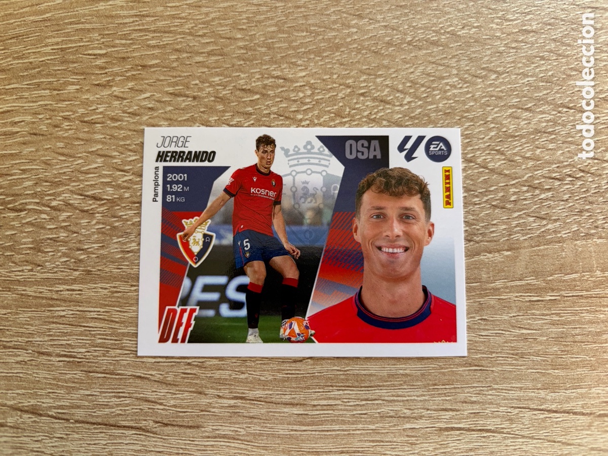 Fu&szlig;ball-Sticker: 8 HERRANDO LIGA ESTE EDICIONES ESTE 2025 2026 25 26 OSASUNA