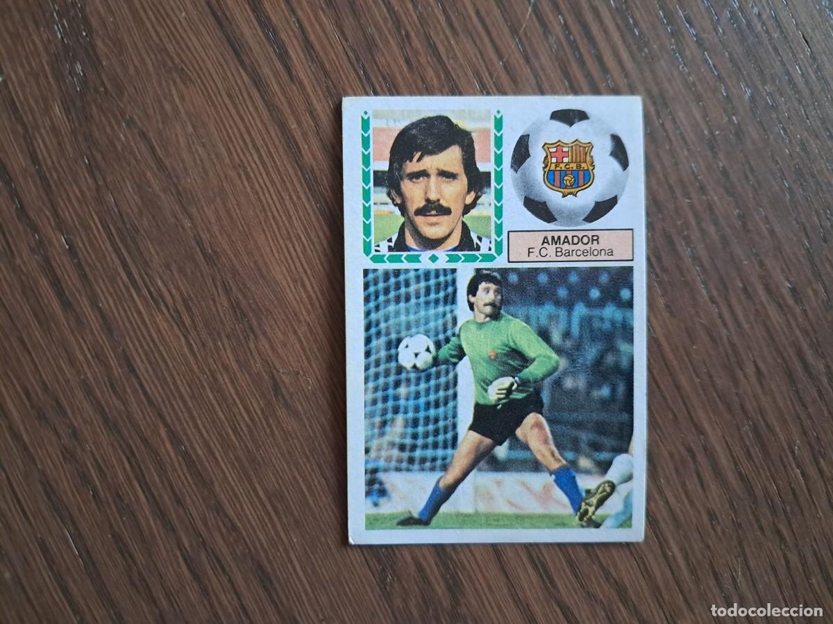 Fu&szlig;ball-Sticker: cromo de futbol, edic. Este 83-84, Amador, F.C.Barcelona. sin pegar.
