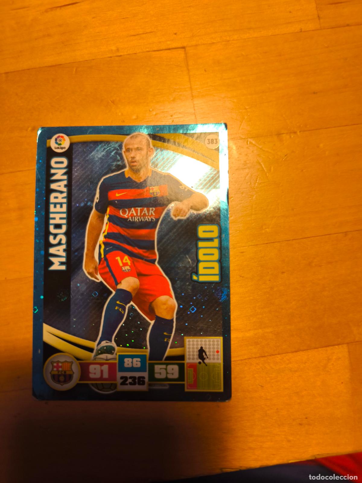 Cromos de f&uacute;tbol: Mascherano &Iacute;dolo Adrenalyn XL 2015-16