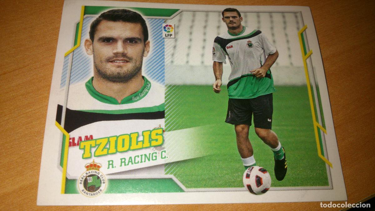 Cromos de f&uacute;tbol: EDICIONES ESTE 2010 2011 10 11 COLOCA N&ordm; 9 B 9B TZIOLIS RACING DE SANTANDER NUEVO NUNCA PEGADO