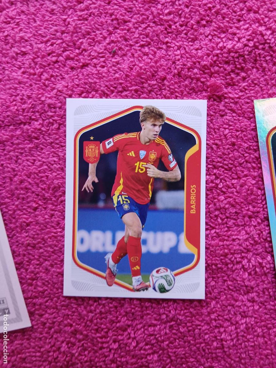 Cromos de f&uacute;tbol: espa&ntilde;a 2026 39 barrios selecci&oacute;n espa&ntilde;ola panini carrefour family mundial de futbol (F)