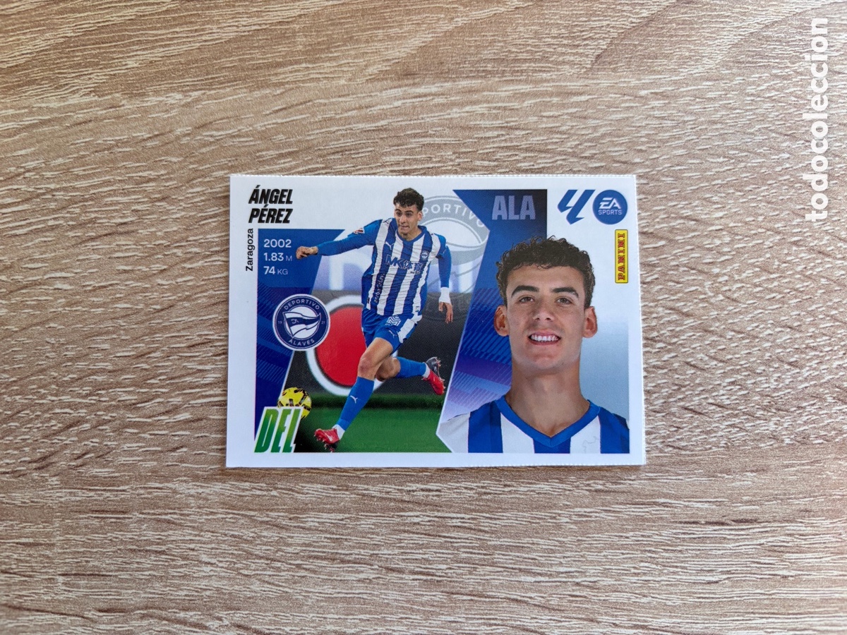 Football Stickers: 1 &Aacute;NGEL P&Eacute;REZ MERCADO DE INVIERNO ACTUALIZACI&Oacute;N LIGA ESTE EDICIONES ESTE 2025 2026 25 26 ALAV&Eacute;S
