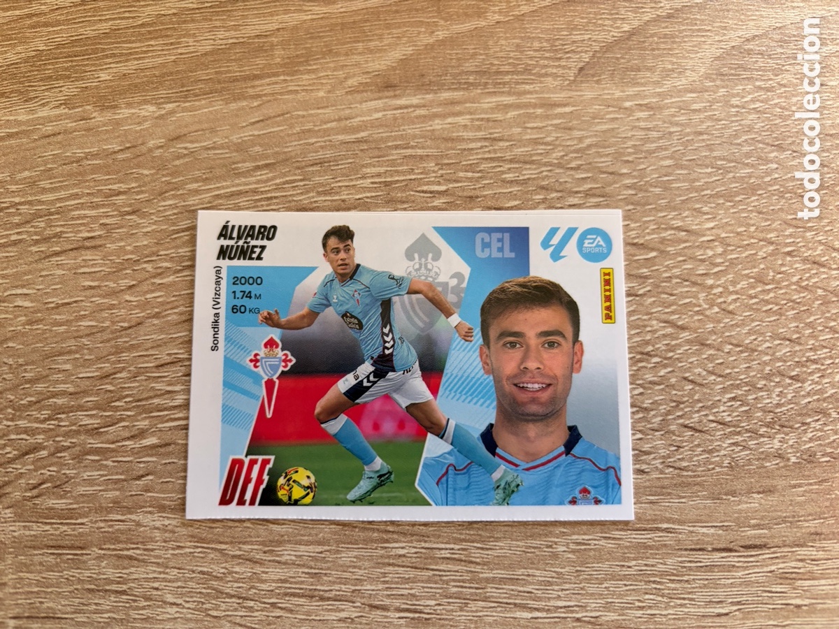 Football Stickers: 9 &Aacute;LVARO N&Uacute;&Ntilde;EZ MERCADO DE INVIERNO ACTUALIZACI&Oacute;N LIGA ESTE EDICIONES ESTE 2025 2026 25 26 CELTA