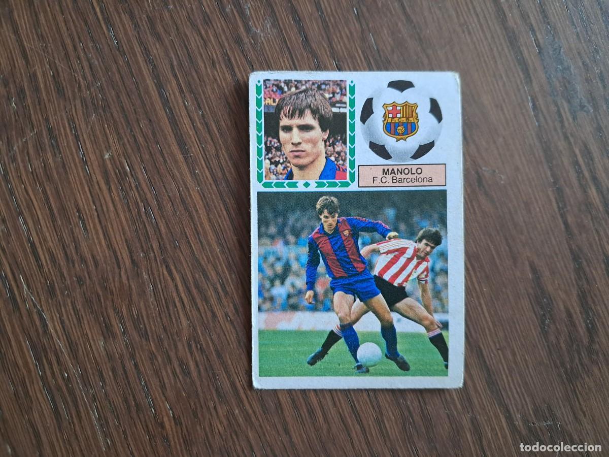 Football Stickers: cromo de futbol, edic. Este 83-84, Manolo, F.C.Barcelona. sin pegar.