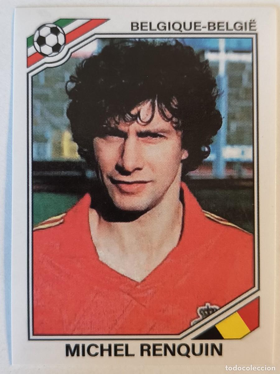 Football Stickers: #134 MICHEL RENQUIN (BELGICA) MUNDIAL MEXICO 86 PANINI