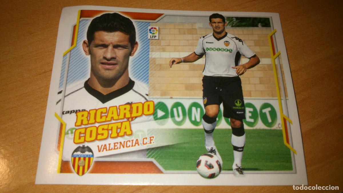 Cromos de Futebol: EDICIONES ESTE 2010 2011 10 11 COLOCA N&ordm; 6 B 6B RICAROD COSTA VALENCIA NUEVO NUNCA PEGADO