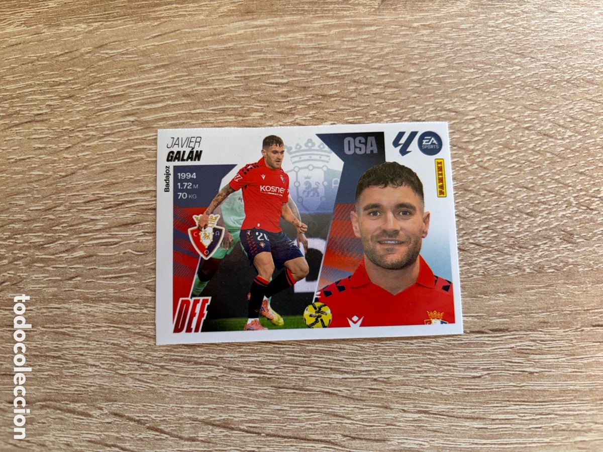 Fu&szlig;ball-Sticker: 24 GAL&Aacute;N MERCADO DE INVIERNO ACTUALIZACI&Oacute;N LIGA ESTE EDICIONES ESTE 2025 2026 25 26 OSASUNA
