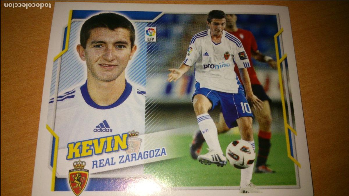 Figurine di Calcio: EDICIONES ESTE 2010 2011 10 11 COLOCA N&ordm; 7 B 7B KEVIN ZARAGOZA NUEVO NUNCA PEGADO