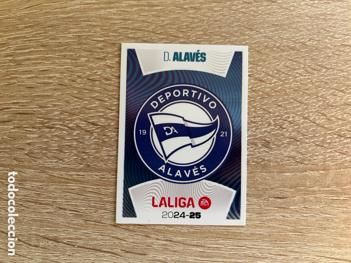 Cromos de f&uacute;tbol: 1 ESCUDO LIGA ESTE EDICIONES ESTE 2024 2025 24 25 ALAV&Eacute;S