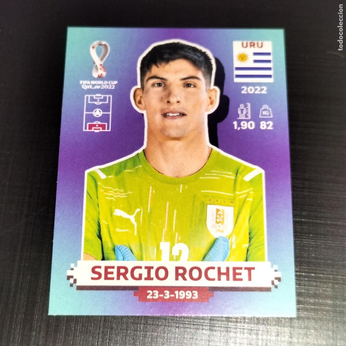 Cromos de f&uacute;tbol: URU 4 SERGIO ROCHET URUGUAY CROMOS STICKER MUNDIAL QTAR 22 2022 FIFA WORLD CUP PANINI