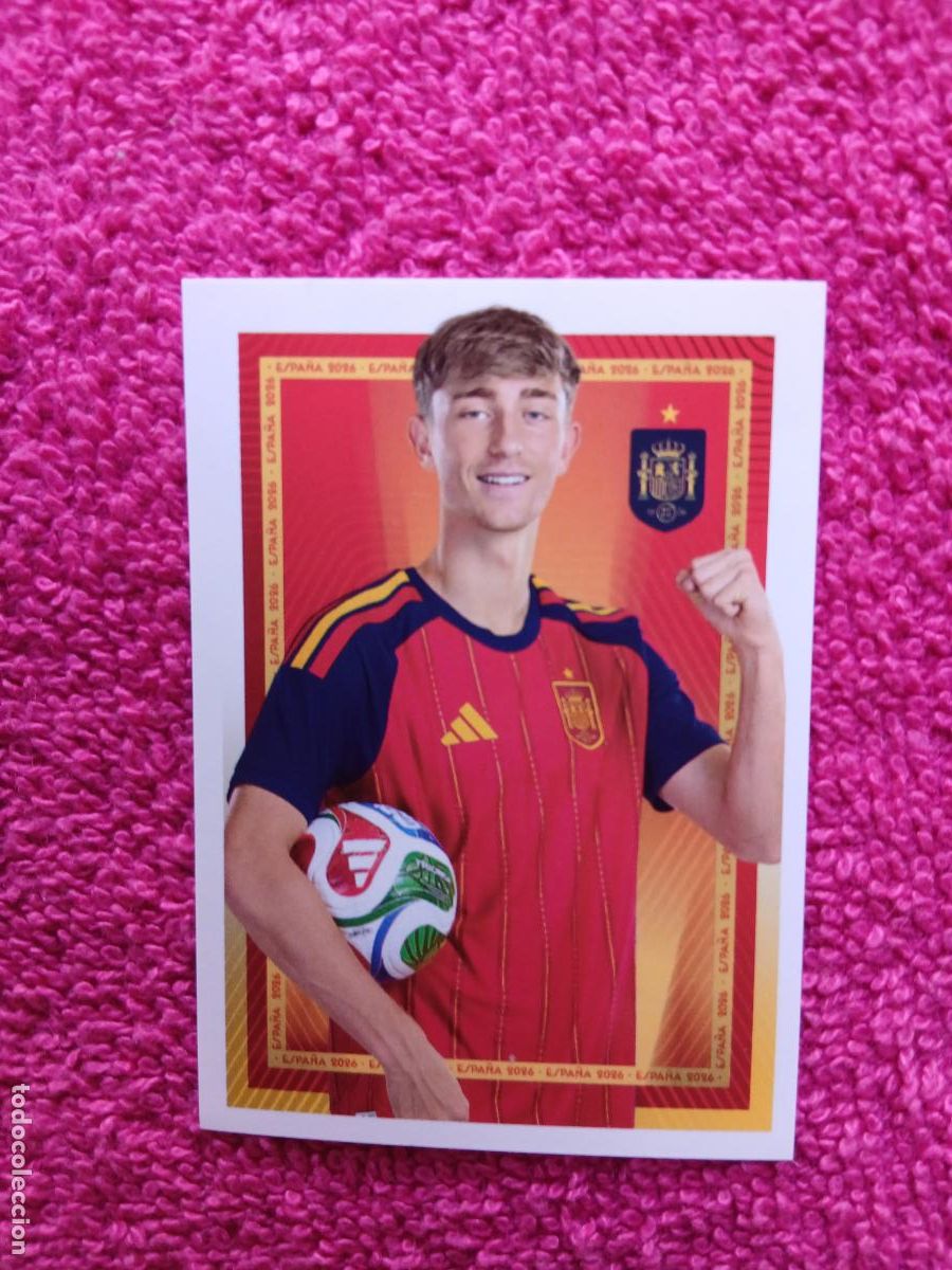 Cromos de f&uacute;tbol: espa&ntilde;a 2026 21 huijsen selecci&oacute;n espa&ntilde;ola panini carrefour family mundial de futbol (F)