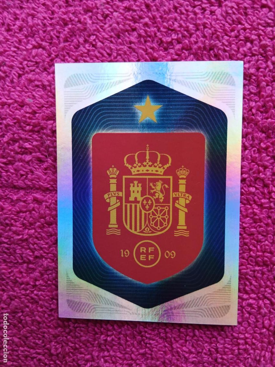 Cromos de f&uacute;tbol: espa&ntilde;a 2026 1 escudo selecci&oacute;n espa&ntilde;ola panini carrefour family mundial de futbol (F)