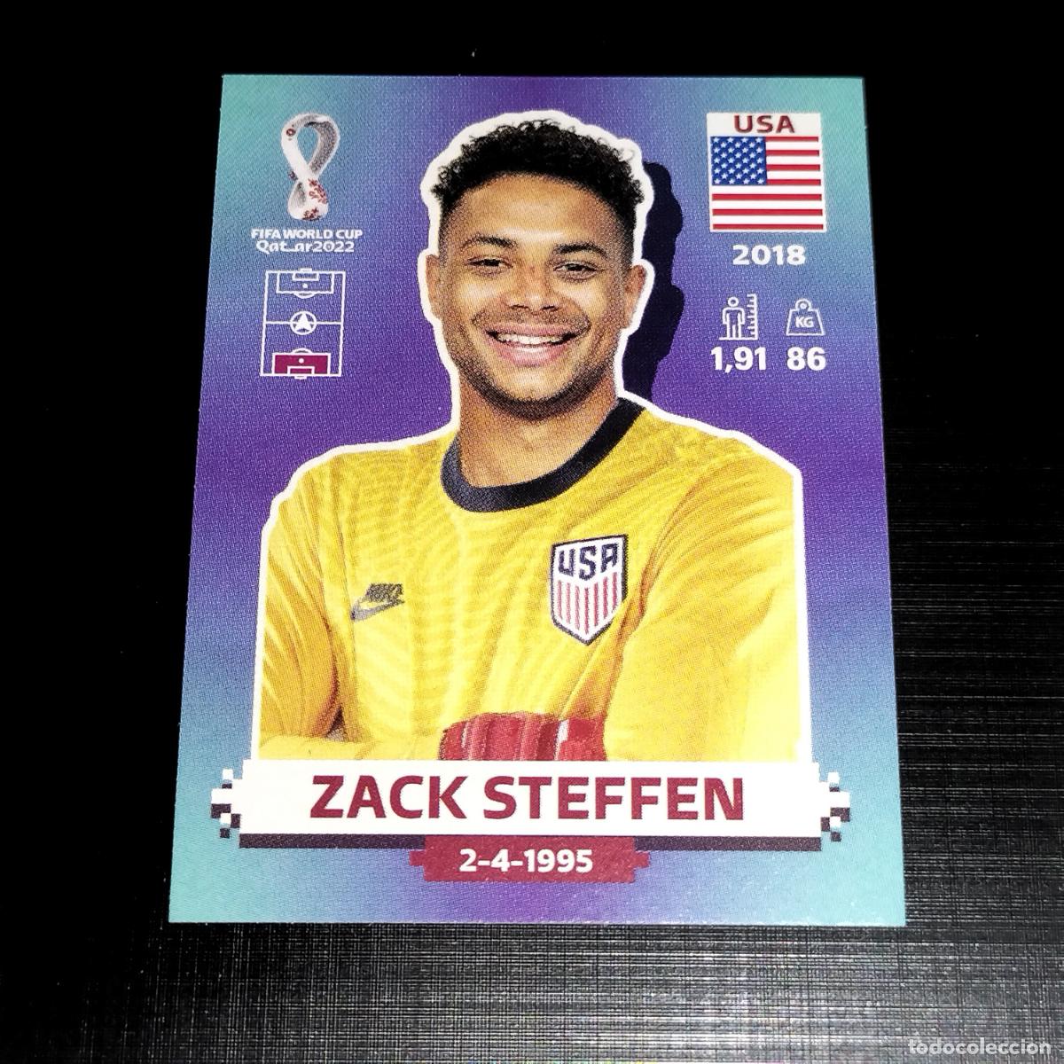Cromos de Futebol: USA 4 ZACK STEFFEN ESTADOS UNIDOS CROMOS STICKER MUNDIAL QTAR 22 2022 FIFA WORLD CUP PANINI
