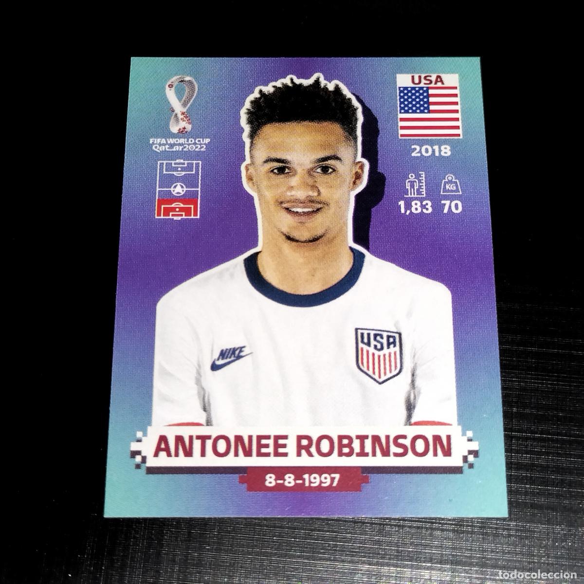 Fu&szlig;ball-Sticker: USA 8 ANTONEE ROBINSON ESTADOS UNIDOS CROMOS STICKER MUNDIAL QTAR 22 2022 FIFA WORLD CUP PANINI