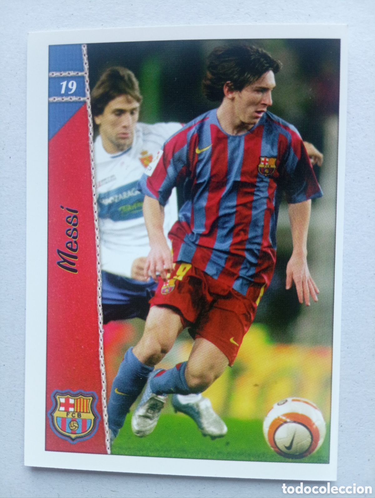 Fu&szlig;ball-Sticker: Cromo leo Messi fichas de la liga 2007 original