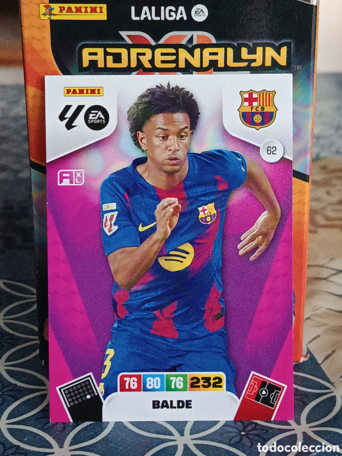 Cartes &agrave; collectionner de Football: BALDE FC BARCELONA BAR&Ccedil;A N&ordm; 62 LIGA ADRENALYN 25 26 2025 2026 PANINI