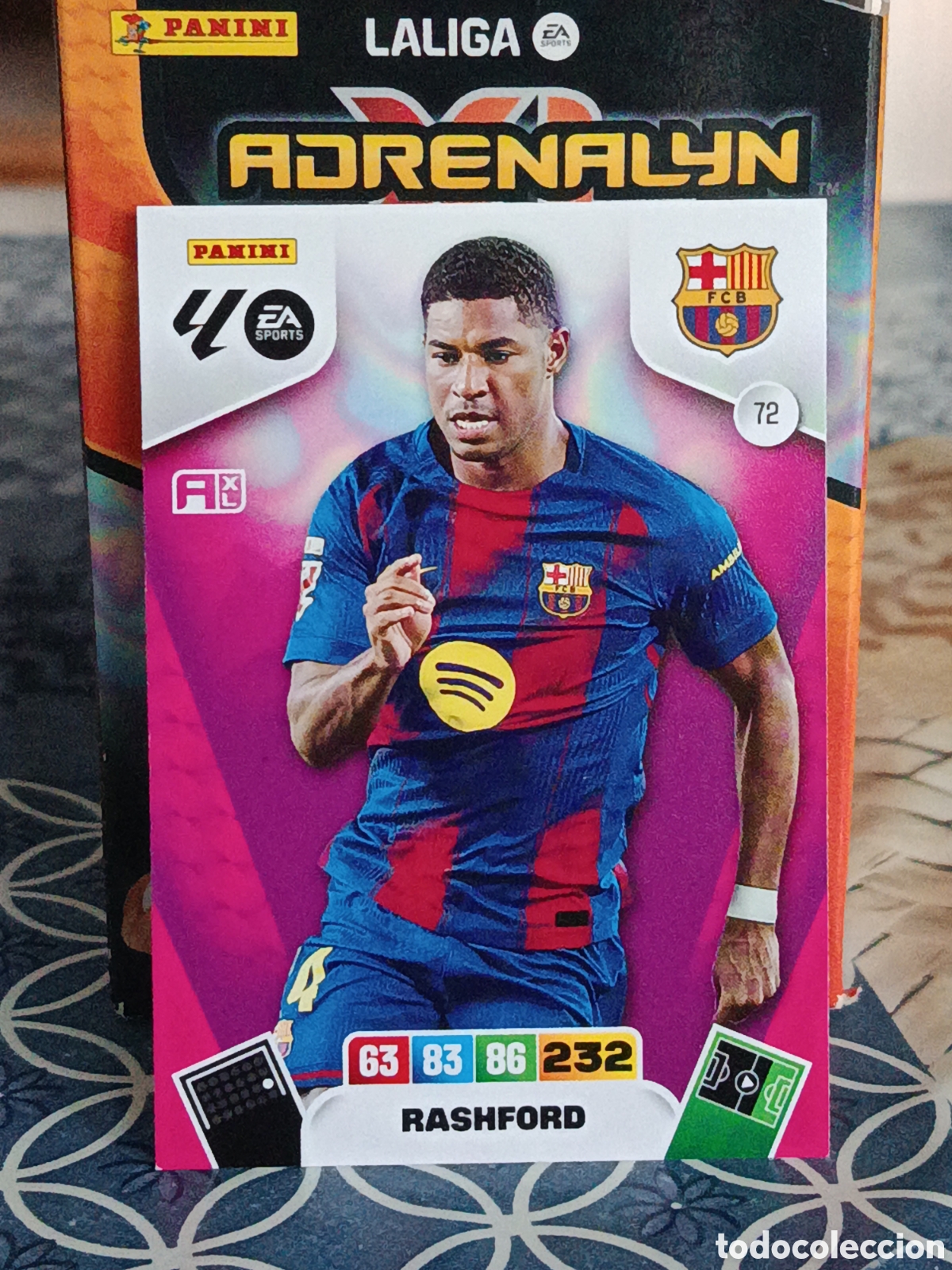 Cromos de f&uacute;tbol: RASHFORD FC BARCELONA BAR&Ccedil;A N&ordm; 72 LIGA ADRENALYN 25 26 2025 2026 PANINI