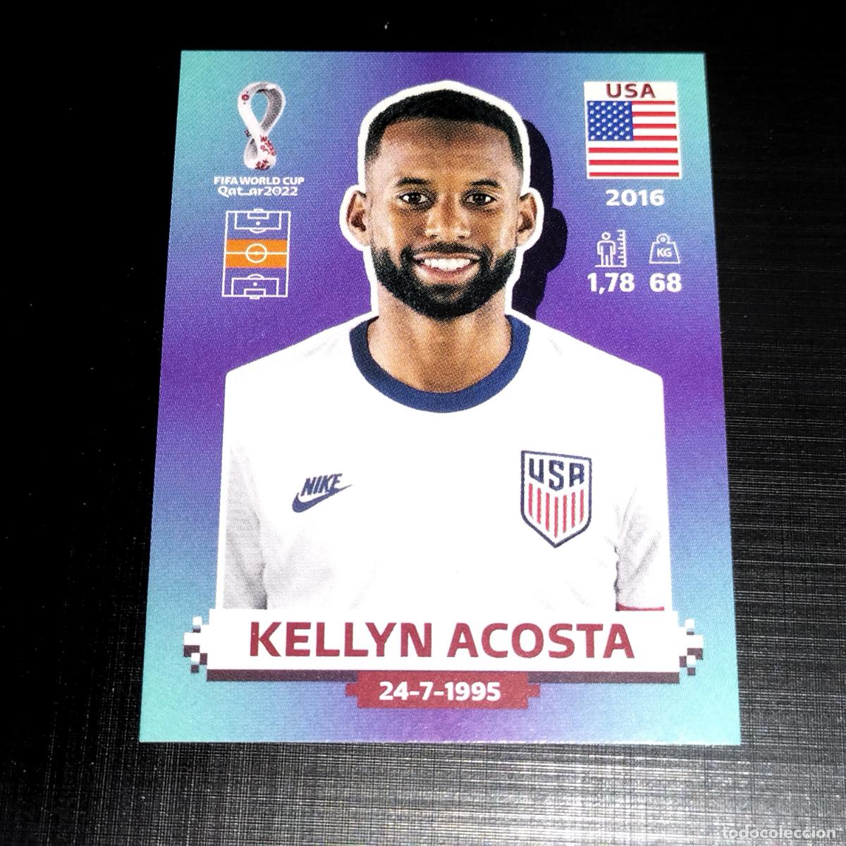 Fu&szlig;ball-Sticker: USA 12 KELLYN ACOSTA ESTADOS UNIDOS CROMOS STICKER MUNDIAL QTAR 22 2022 FIFA WORLD CUP PANINI