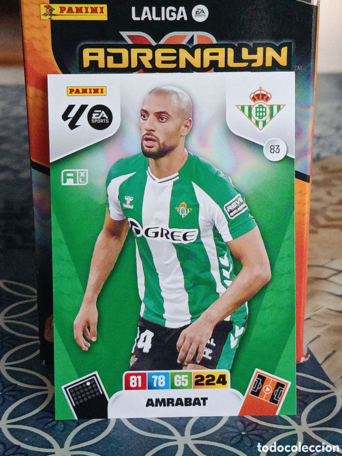 Fu&szlig;ball-Sticker: AMRABAT BETIS FC N&ordm; 83 LIGA ADRENALYN 25 26 2025 2026 PANINI