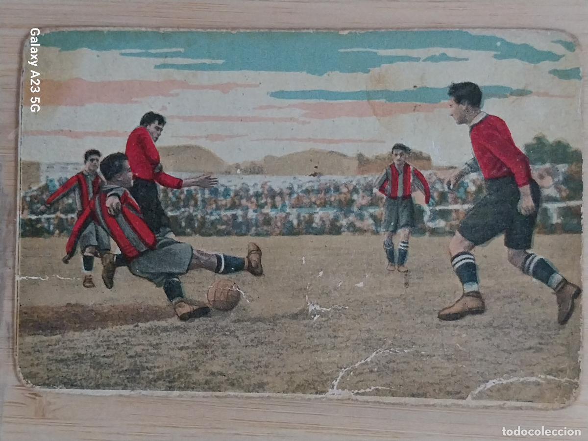 Cartes &agrave; collectionner de Football: SAMITIER FC BARCELONA SARROCA FC MARTINENC CROMO A&Ntilde;OS 1920 CHOCOLATE EDUARDO PI ORIGINAL 10.5X7 CM