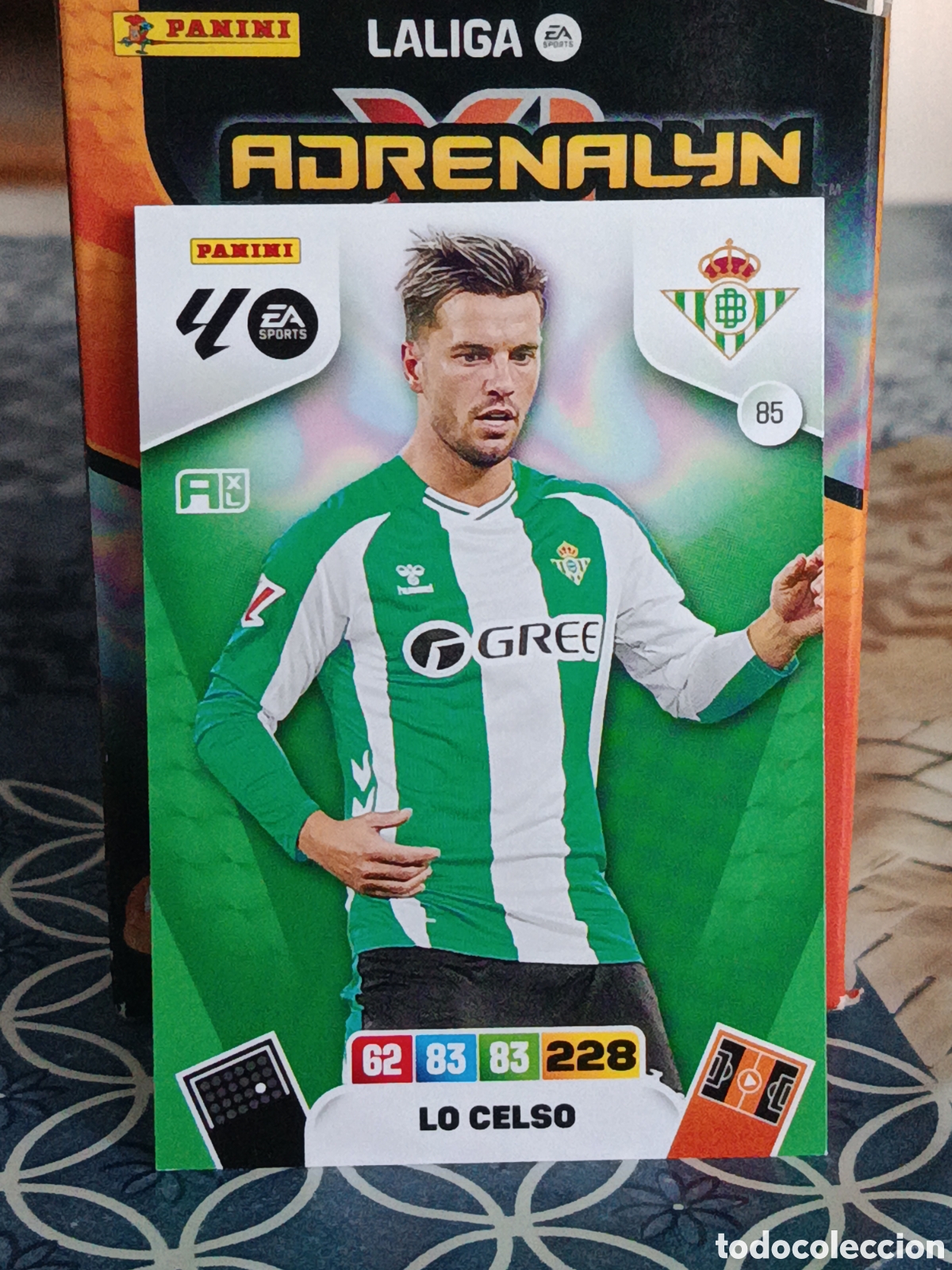 Fu&szlig;ball-Sticker: LO CELSO BETIS FC N&ordm; 85 LIGA ADRENALYN 25 26 2025 2026 PANINI
