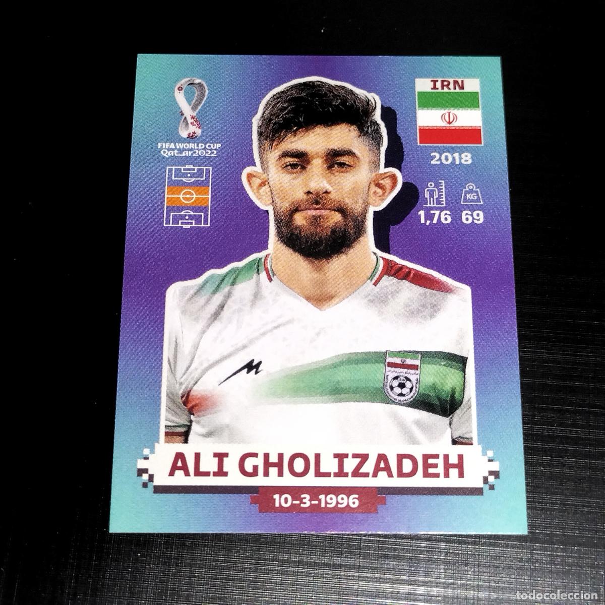 Cromos de f&uacute;tbol: IRN 14 ALI GHOLIZADEH IR IRAN CROMOS STICKER MUNDIAL QTAR 22 2022 FIFA WORLD CUP PANINI