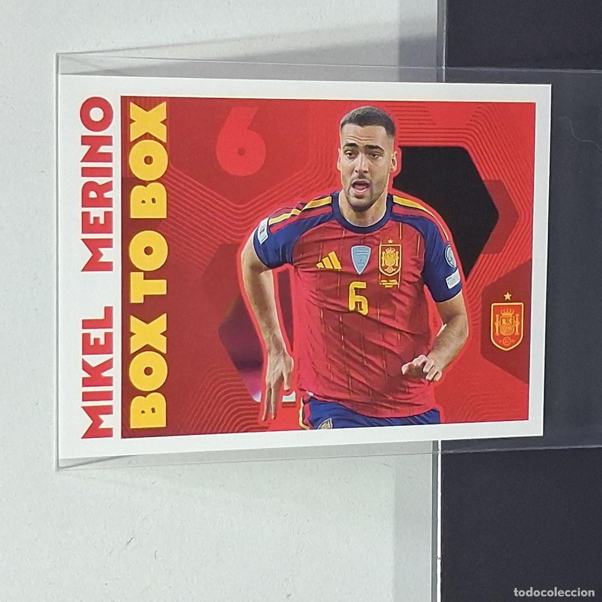 Cromos de f&uacute;tbol: D5 70 MIKEL MERINO BOX TO BOX PANINI SELECCION ESPA&Ntilde;OLA ESPA&Ntilde;A SPAIN CARREFOUR 26 2026