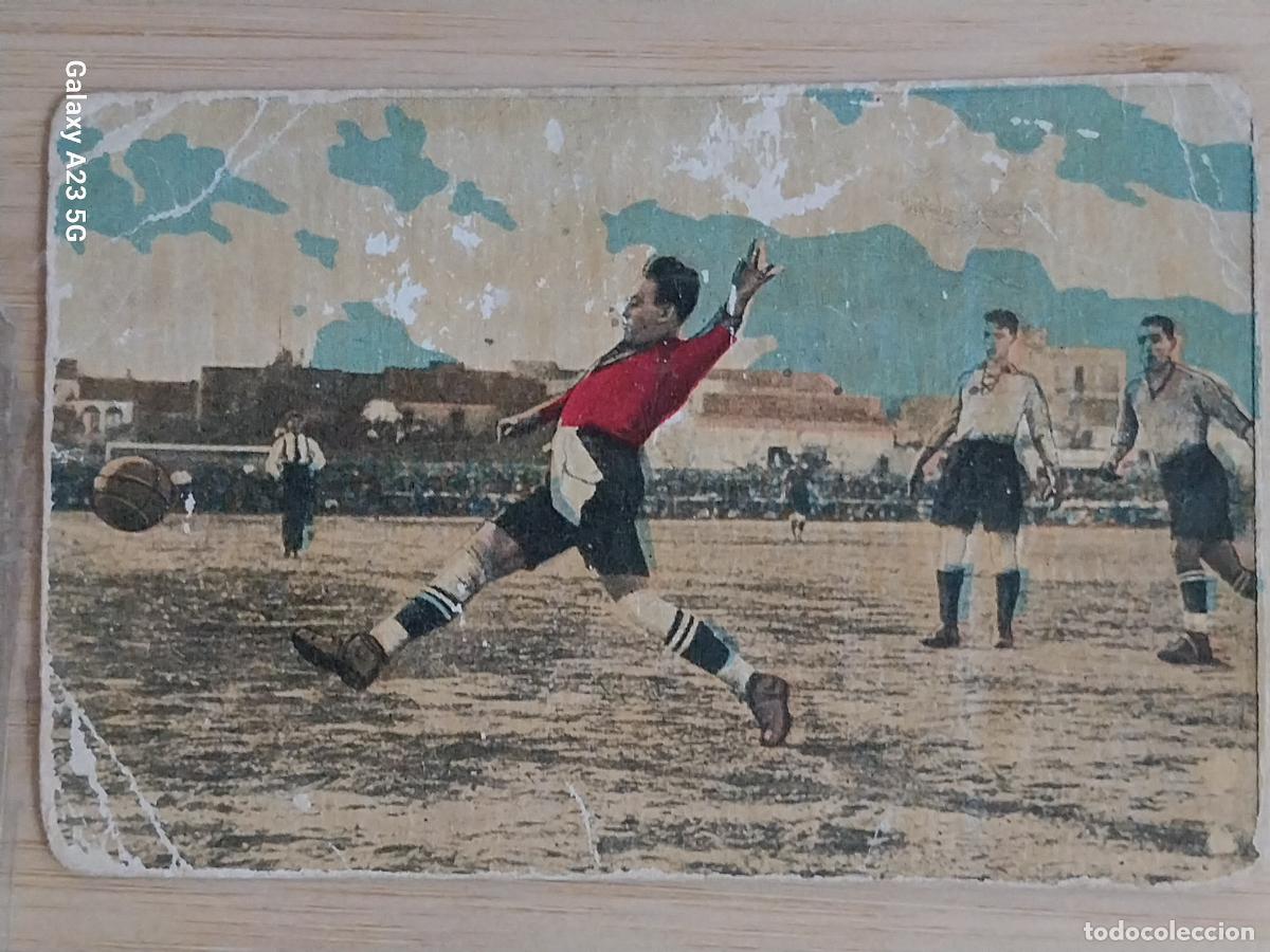 Cromos de f&uacute;tbol: FC MARTINENC VS FC BARCELONA * CROMO A&Ntilde;OS 1920 CHOCOLATE EDUARDO PI ORIGINAL 10.5X7 CM