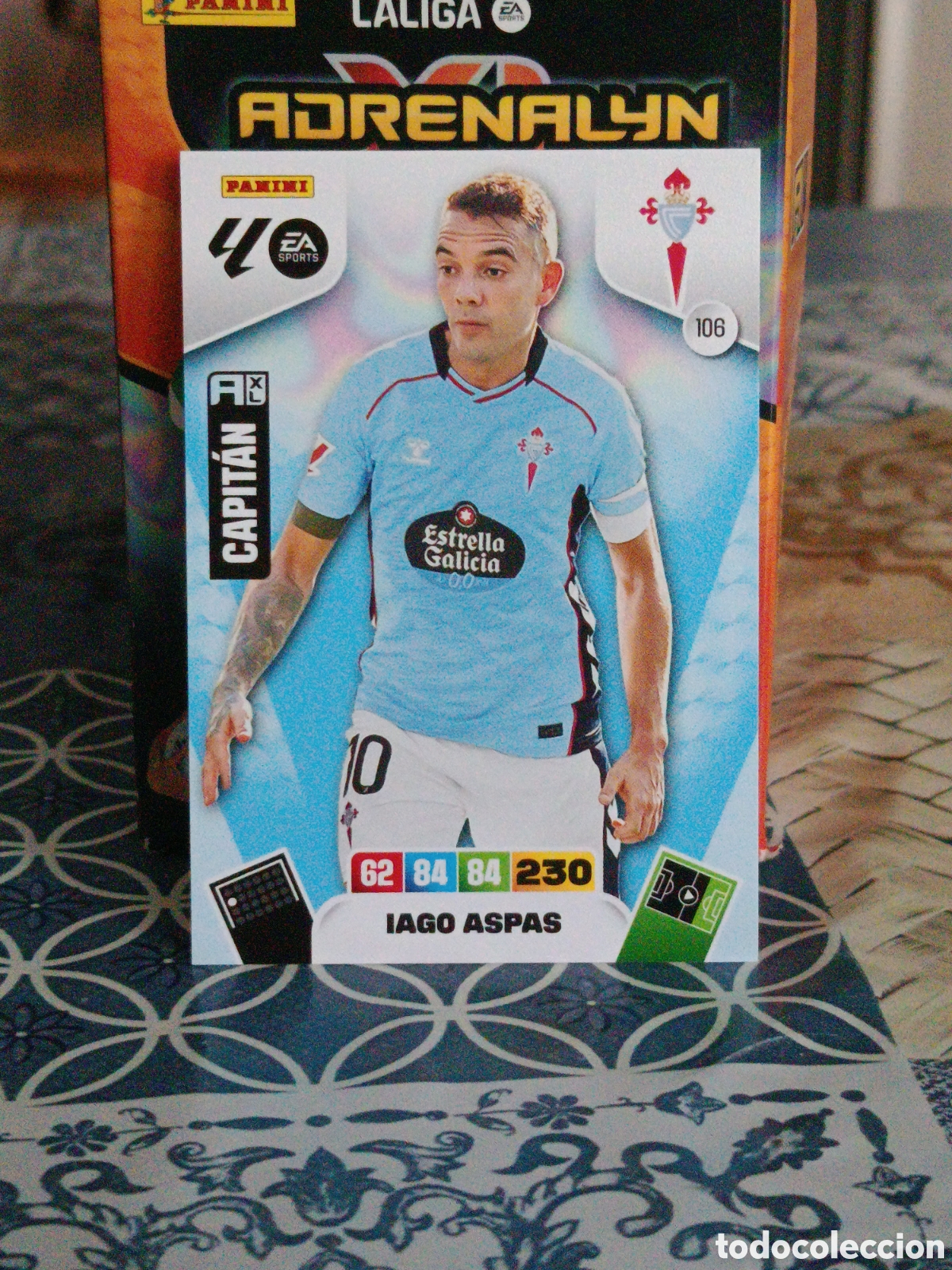 Cromos de Futebol: IAGO ASPAS CELTA N&ordm; 106 LIGA ADRENALYN 25 26 2025 2026 PANINI