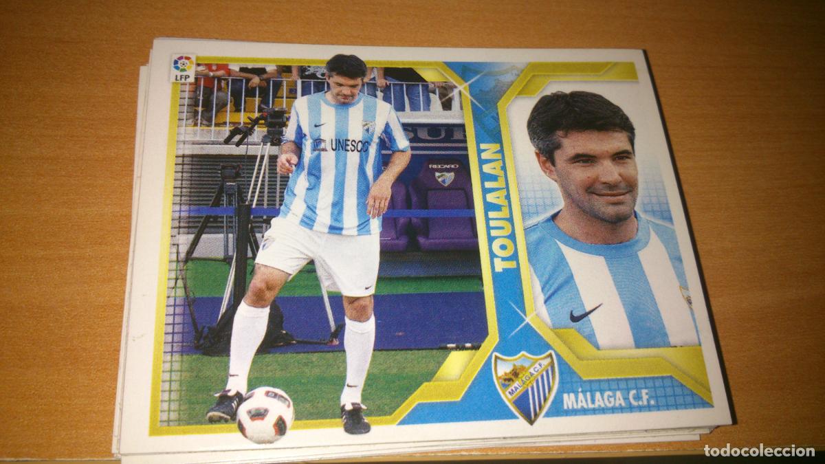Fu&szlig;ball-Sticker: TEMPORADA 2011 2012 11 12 FICHAJE N&ordm; 4 TOULALAN MALAGA NUEVO NUNCA PEGADO