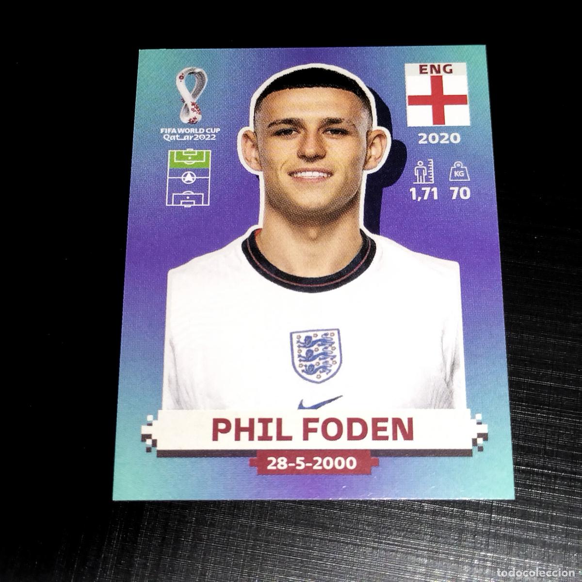 Fu&szlig;ball-Sticker: ENG 17 PHIL FODEN INGLATERRA CROMOS STICKER MUNDIAL QTAR 22 2022 FIFA WORLD CUP PANINI