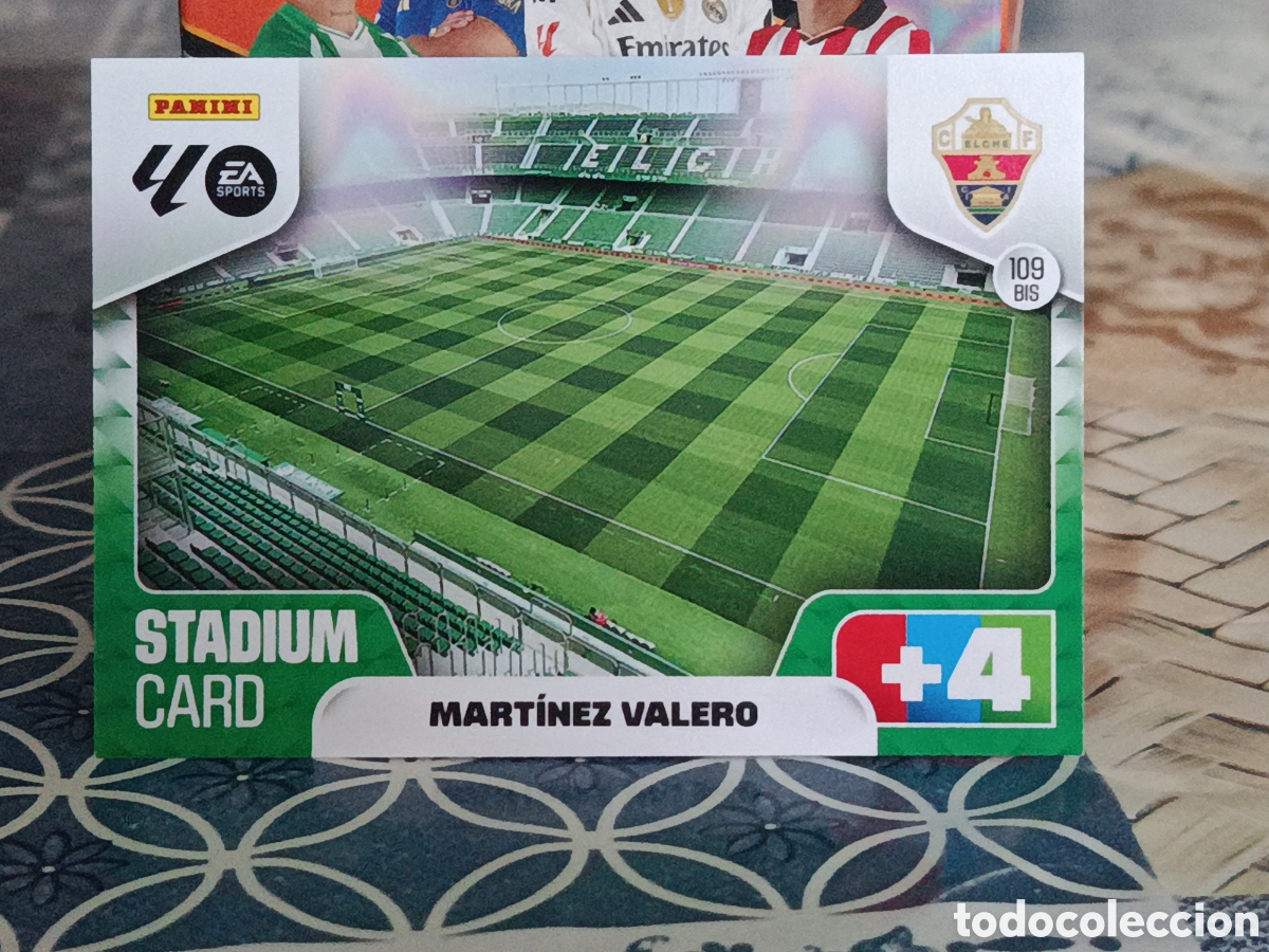 Cartes &agrave; collectionner de Football: STADIUM CARD ESTADIO MARTINEZ VALERO ELCHE N&ordm; 109 BIS LIGA ADRENALYN 25 26 2025 2026 PANINI