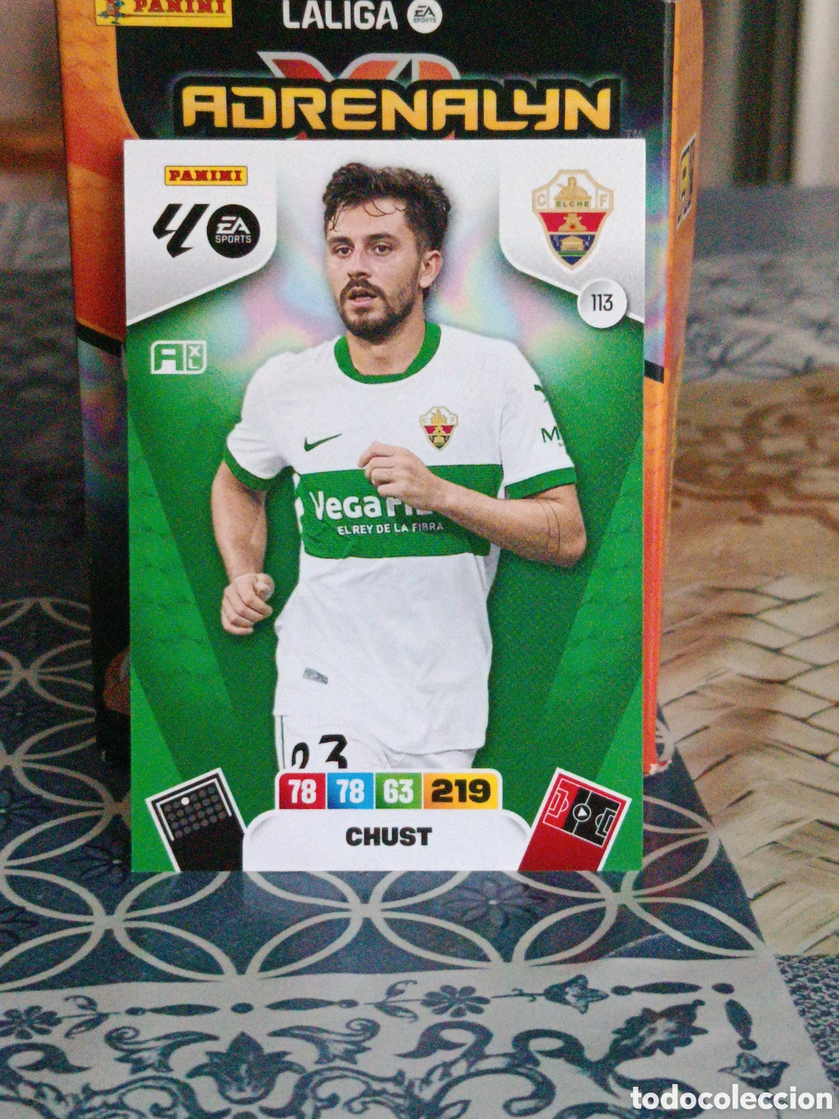 Cromos de f&uacute;tbol: CHUST ELCHE N&ordm; 113 LIGA ADRENALYN 25 26 2025 2026 PANINI
