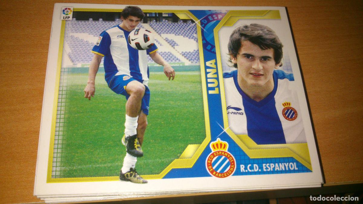 Cromos de f&uacute;tbol: TEMPORADA 2011 2012 11 12 FICHAJE N&ordm; 5 LUNA ESPA&Ntilde;OL NUEVO NUNCA PEGADO