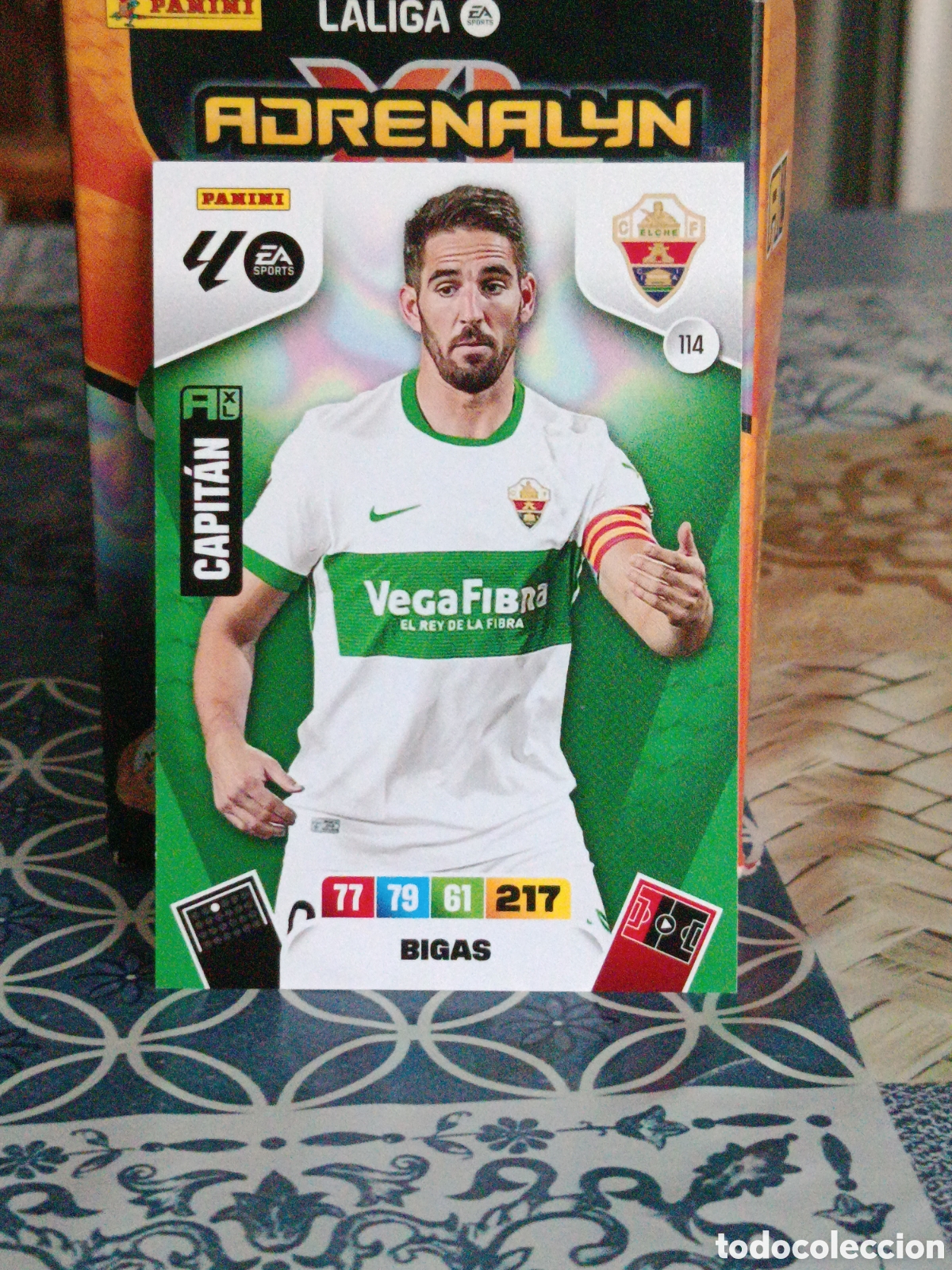 Cromos de f&uacute;tbol: BIGAS ELCHE N&ordm; 114 LIGA ADRENALYN 25 26 2025 2026 PANINI