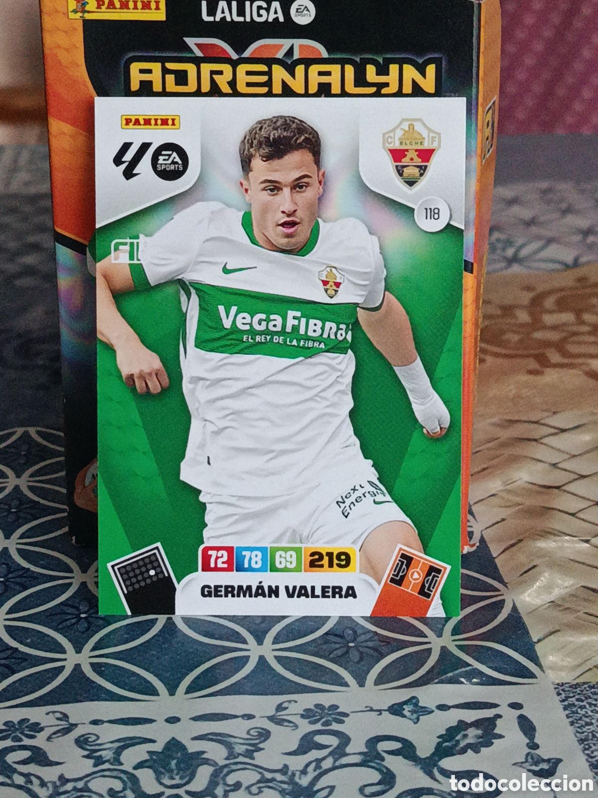 Cromos de f&uacute;tbol: GERMAN VALERA ELCHE N&ordm; 118 LIGA ADRENALYN 25 26 2025 2026 PANINI