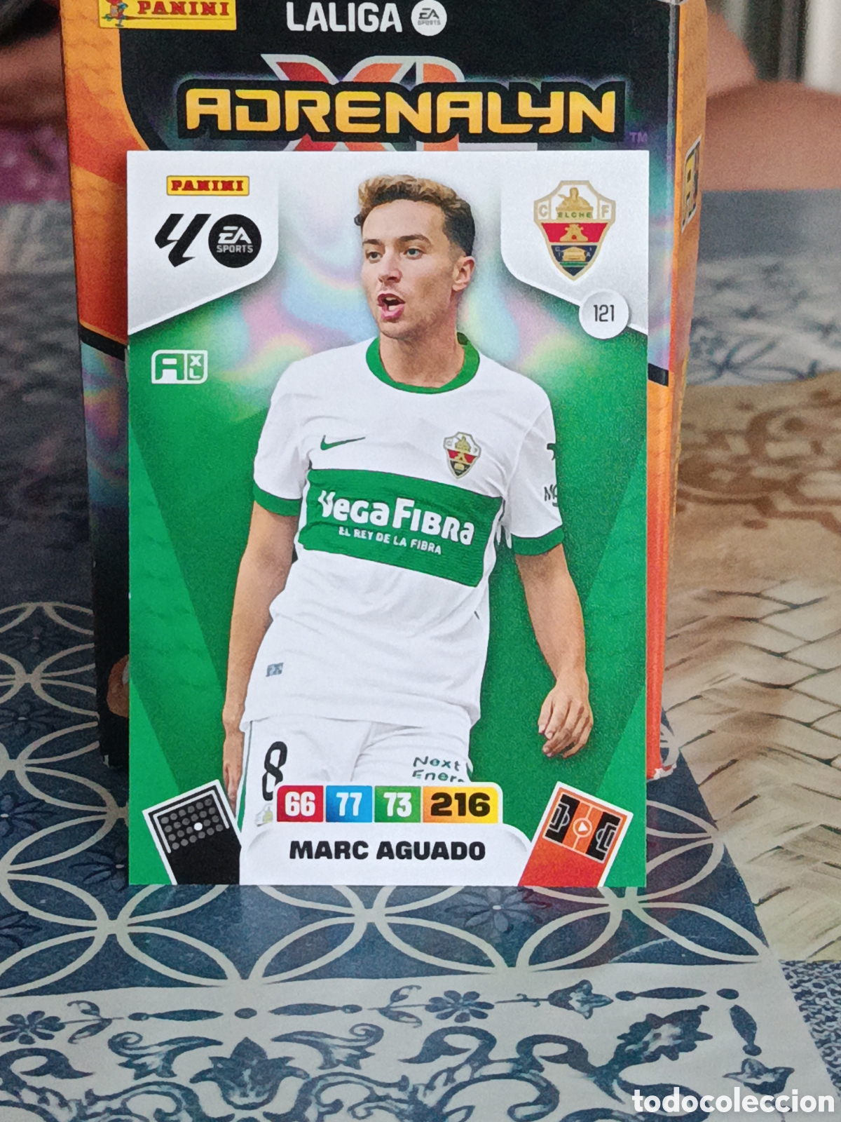 Cromos de f&uacute;tbol: MARC AGUADO ELCHE N&ordm; 121 LIGA ADRENALYN 25 26 2025 2026 PANINI