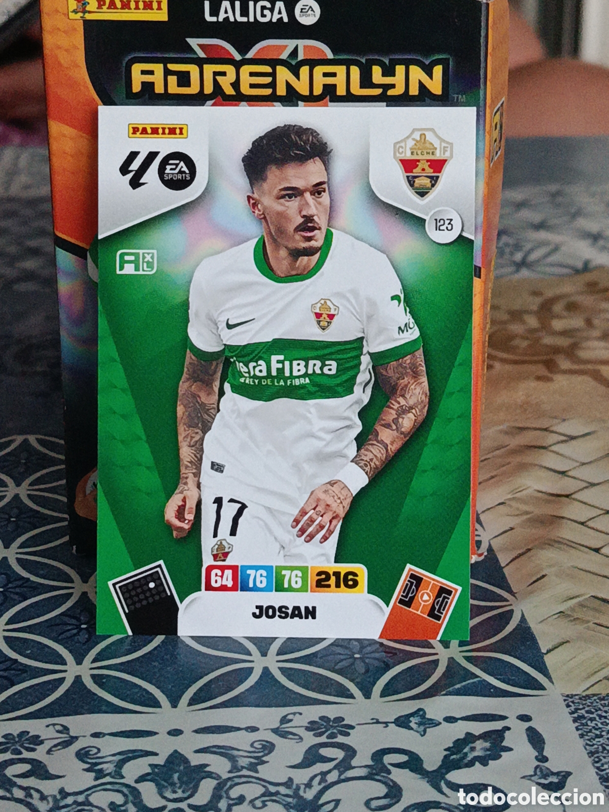 Cromos de f&uacute;tbol: JOSAN ELCHE N&ordm; 123 LIGA ADRENALYN 25 26 2025 2026 PANINI