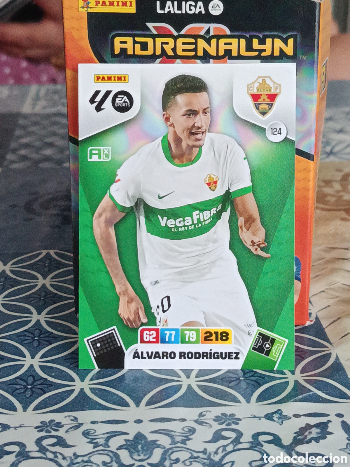 Cromos de f&uacute;tbol: ALVARO RODRIGUEZ ELCHE N&ordm; 124 LIGA ADRENALYN 25 26 2025 2026 PANINI