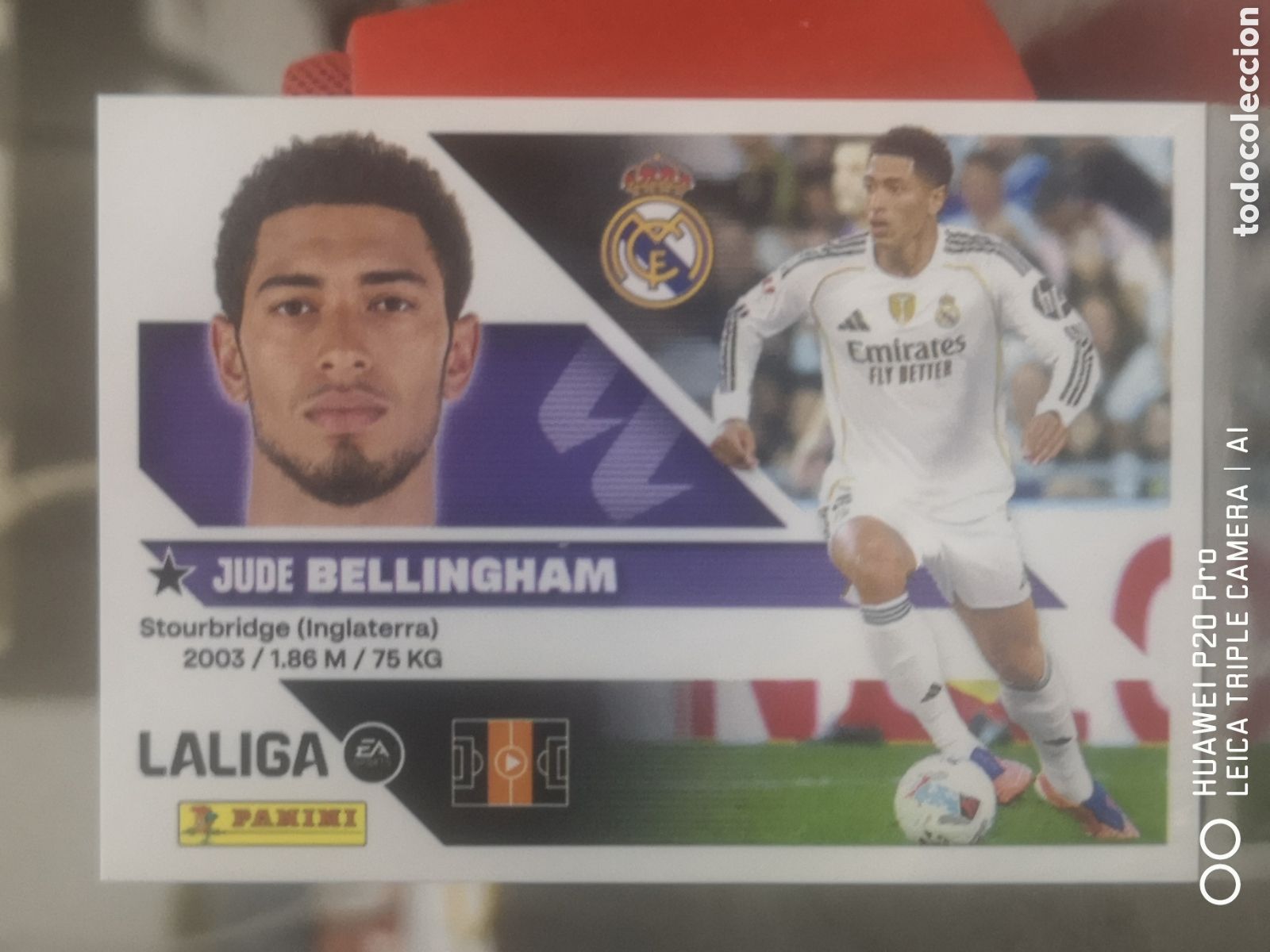 Cromos de f&uacute;tbol: LIGA ESTE 2026 2027 26 27 BELLINGHAM 14 REAL MADRID