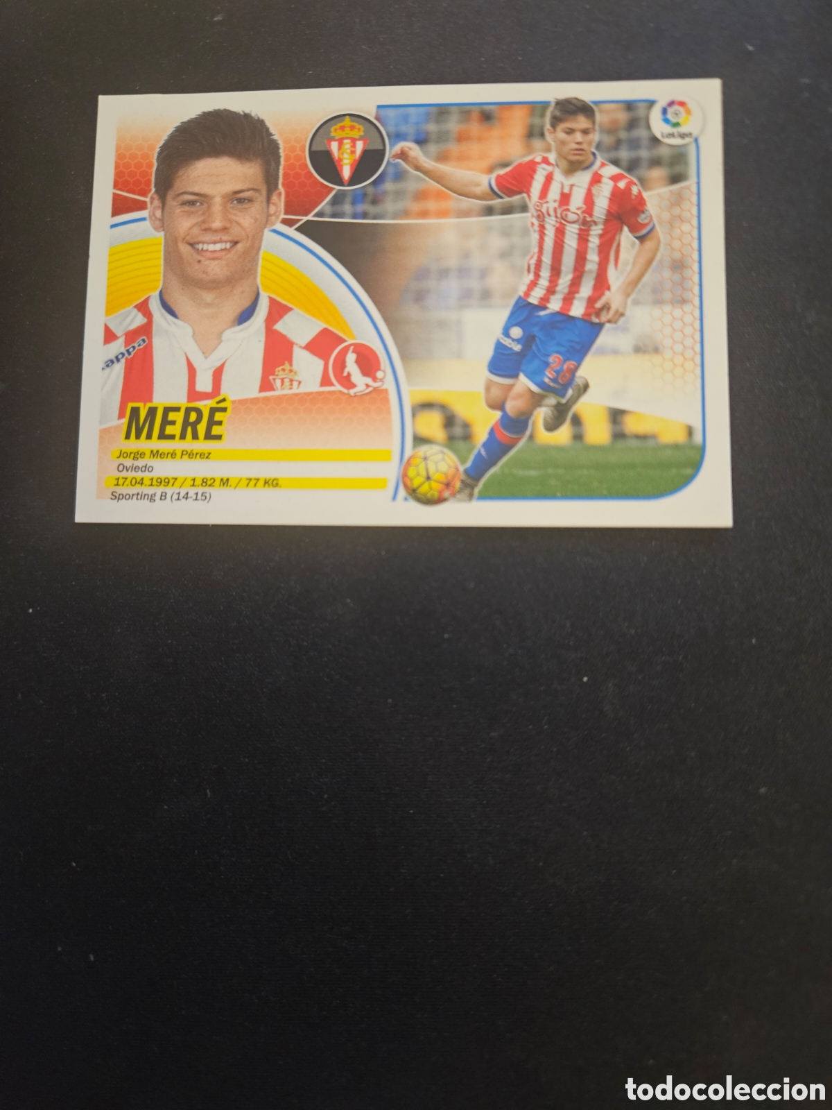 Cromos de f&uacute;tbol: MER&Eacute; N&ordm; 5 SPORTING GIJ&Oacute;N &ndash; LIGA ESTE 2016-17 PANINI