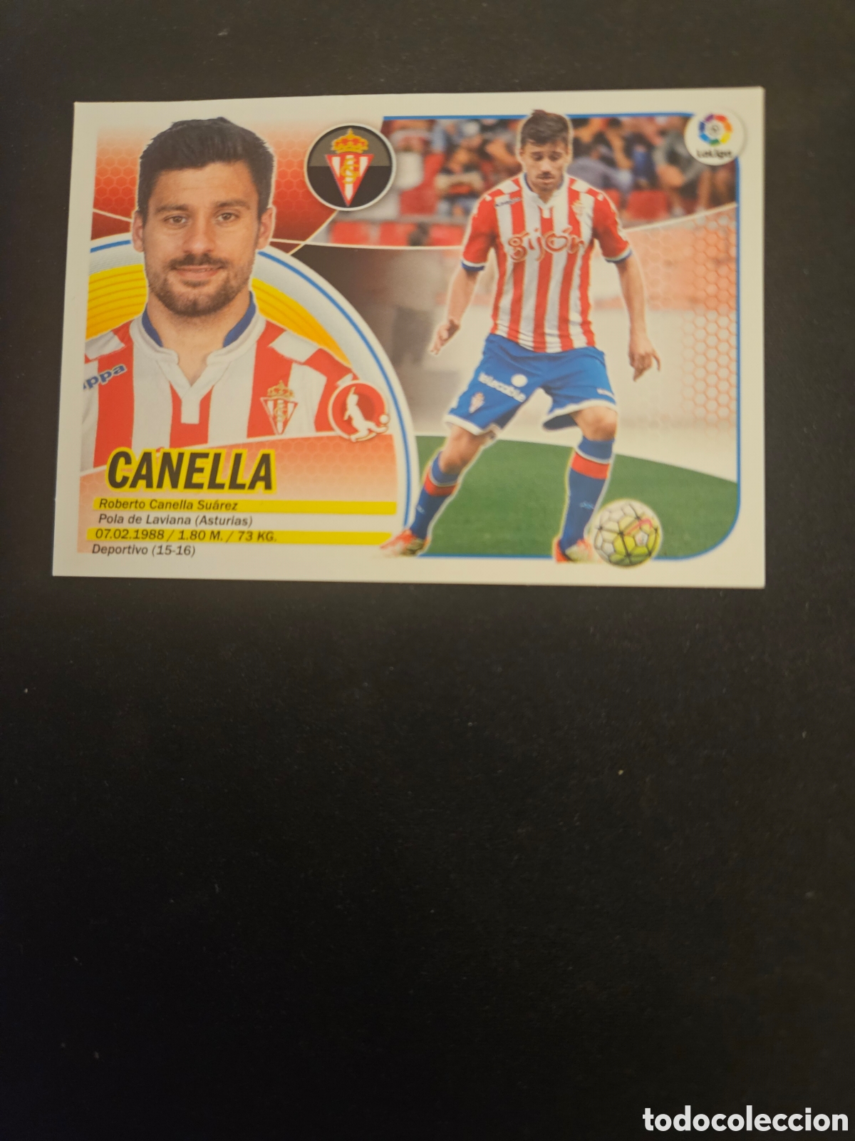 Cromos de f&uacute;tbol: CANELLA N&ordm; 7B SPORTING GIJ&Oacute;N &ndash; LIGA ESTE 2016-17 PANINI 1/3
