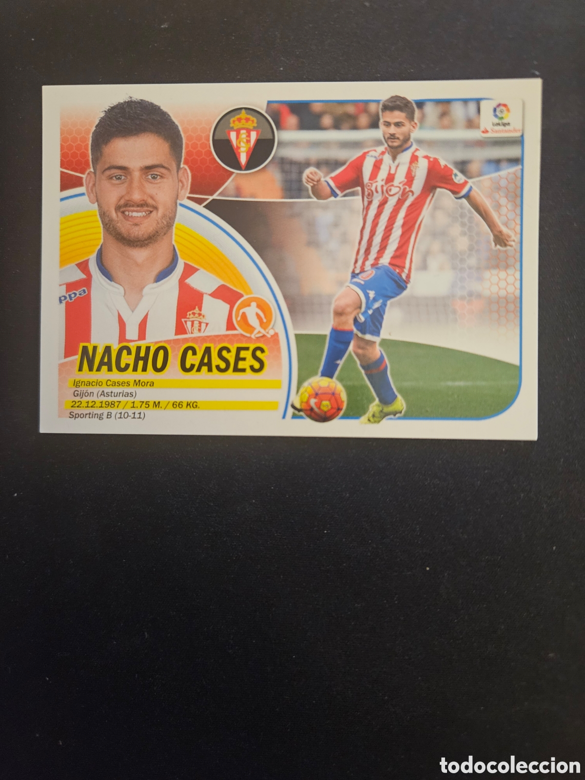 Cromos de f&uacute;tbol: NACHO CASES N&ordm; 10 SPORTING GIJ&Oacute;N &ndash; LIGA ESTE 2016-17 PANINI 1/2