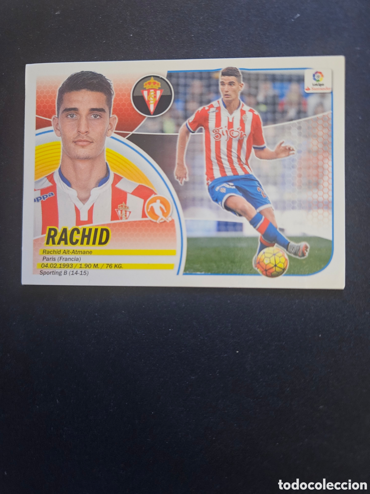 Cromos de f&uacute;tbol: RACHID N&ordm; 12A SPORTING GIJ&Oacute;N &ndash; LIGA ESTE 2016-17 PANINI